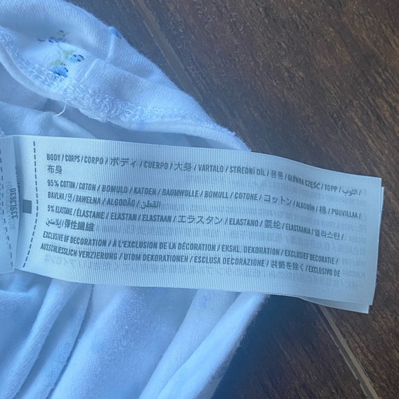 Hollister White Floral Long-sleeved Scoop Neck Tee Size XS - Picture 6 of 12